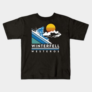 Skiing Vacation Kids T-Shirt